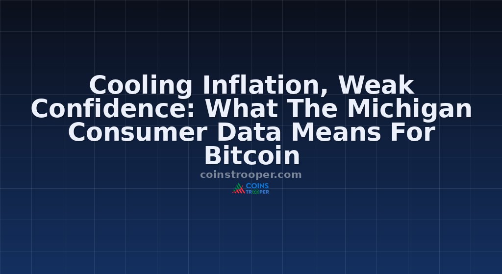 Cooling Inflation, Weak Confidence: What The Michigan Consumer Data Means For Bitcoin