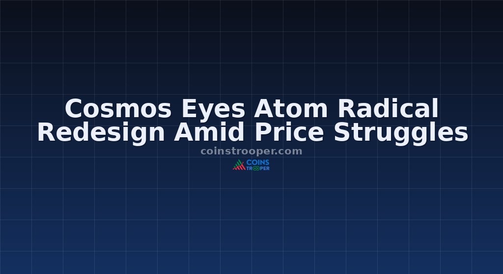 Cosmos Eyes Atom Radical Redesign Amid Price Struggles