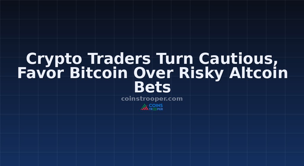 Crypto Traders Turn Cautious, Favor Bitcoin Over Risky Altcoin Bets