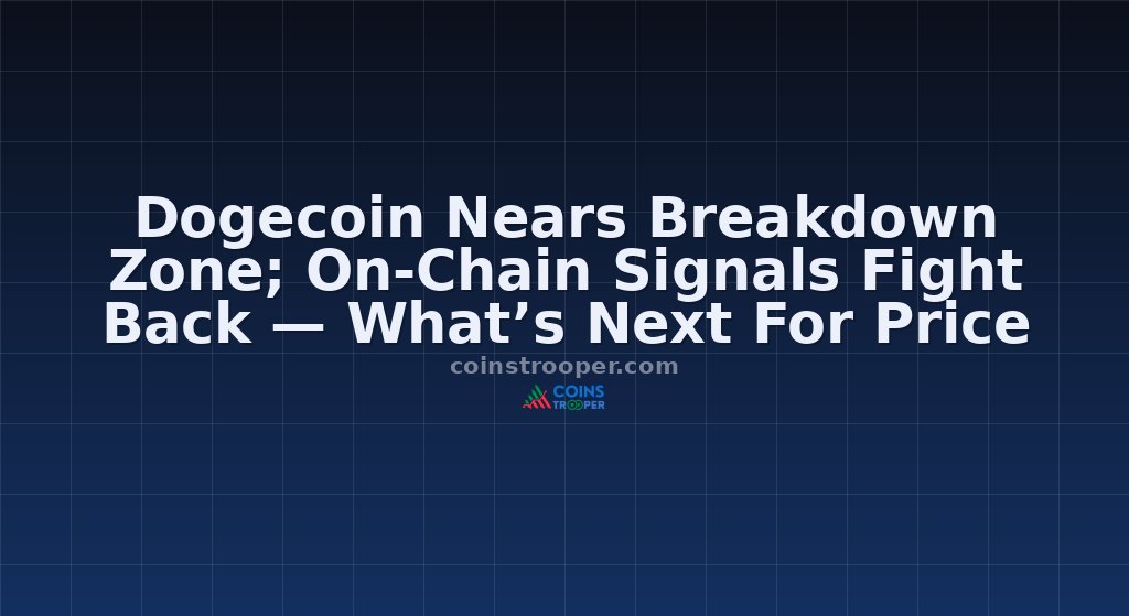 Dogecoin Nears Breakdown Zone; On-Chain Signals Fight Back — What’s Next For Price