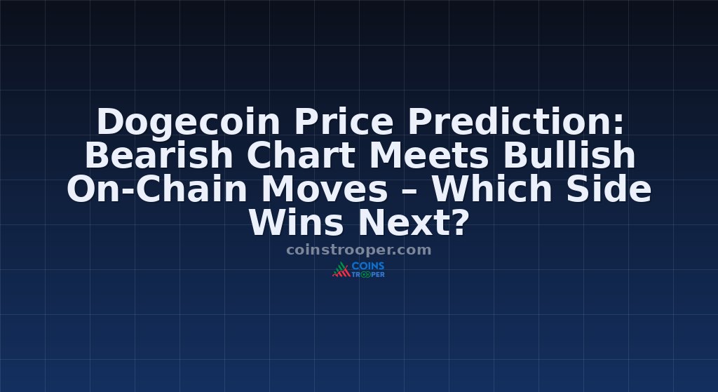 Dogecoin Price Prediction: Bearish Chart Meets Bullish On-Chain Moves – Which Side Wins Next?