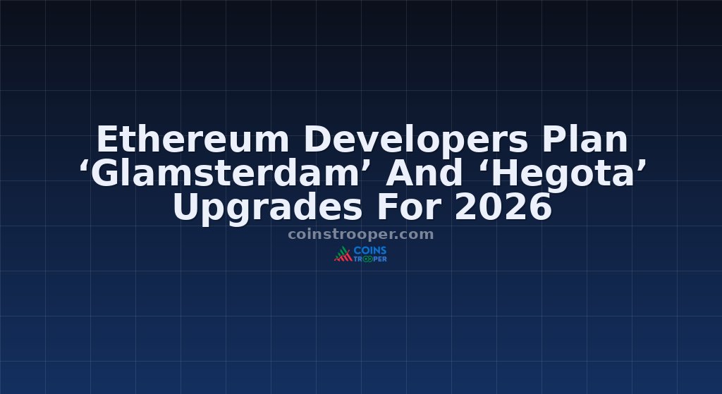 Ethereum Developers Plan ‘Glamsterdam’ And ‘Hegota’ Upgrades For 2026