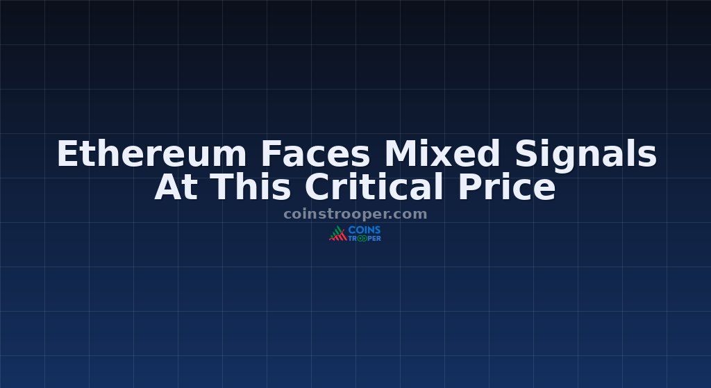 Ethereum Faces Mixed Signals At This Critical Price 