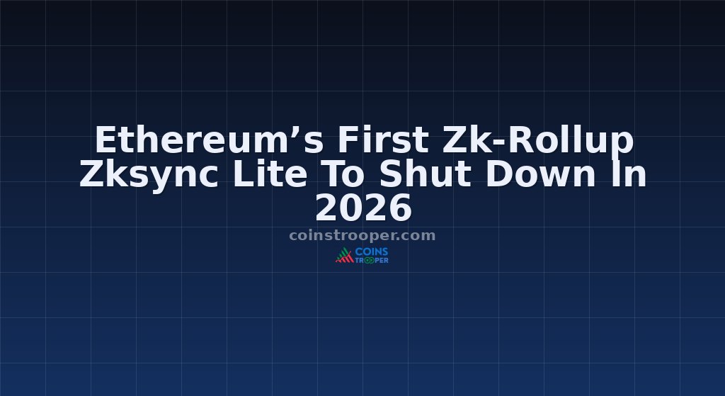 Ethereum’s First Zk-Rollup Zksync Lite To Shut Down In 2026