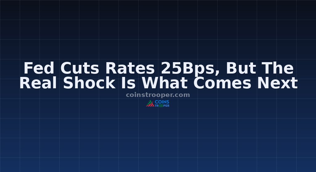 Fed Cuts Rates 25Bps, But The Real Shock Is What Comes Next