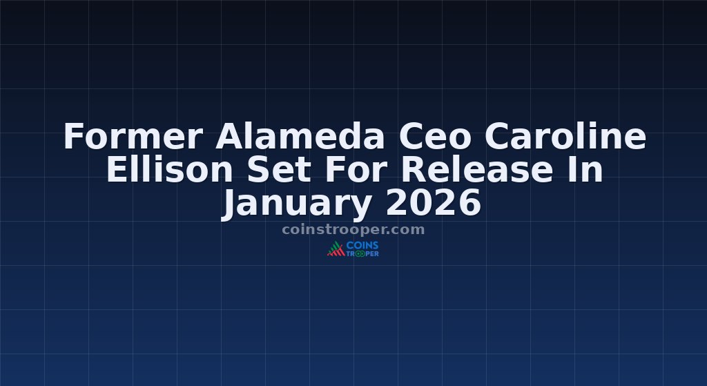 Former Alameda Ceo Caroline Ellison Set For Release In January 2026