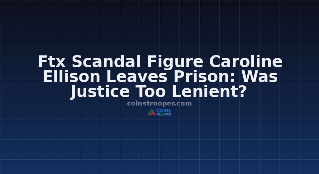 Ftx Scandal Figure Caroline Ellison Leaves Prison: Was Justice Too Lenient?
