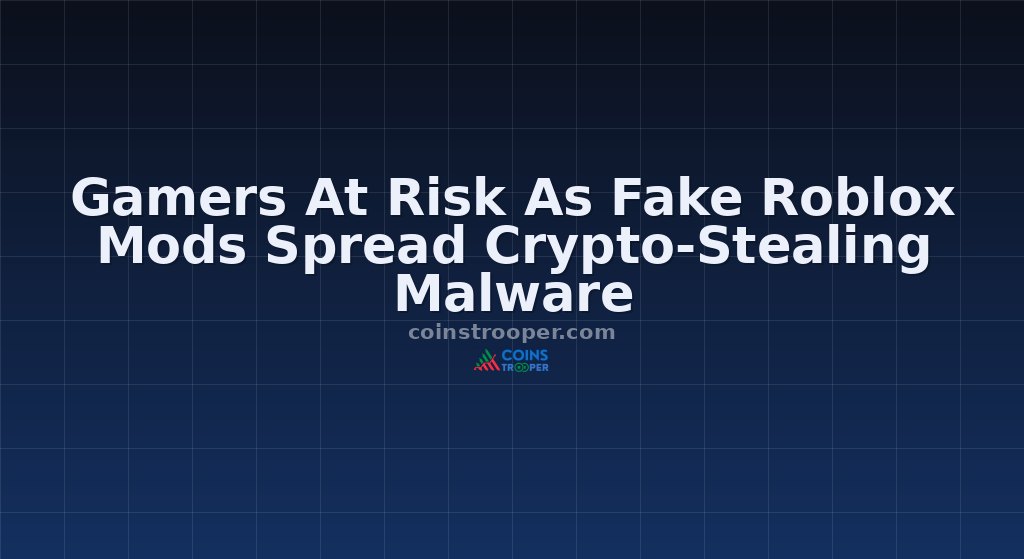Gamers At Risk As Fake Roblox Mods Spread Crypto-Stealing Malware