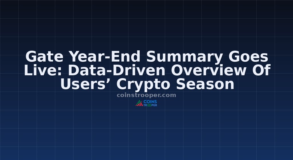 Gate Year-End Summary Goes Live: Data-Driven Overview Of Users’ Crypto Season