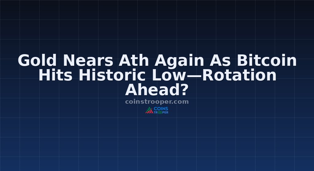 Gold Nears Ath Again As Bitcoin Hits Historic Low—Rotation Ahead?