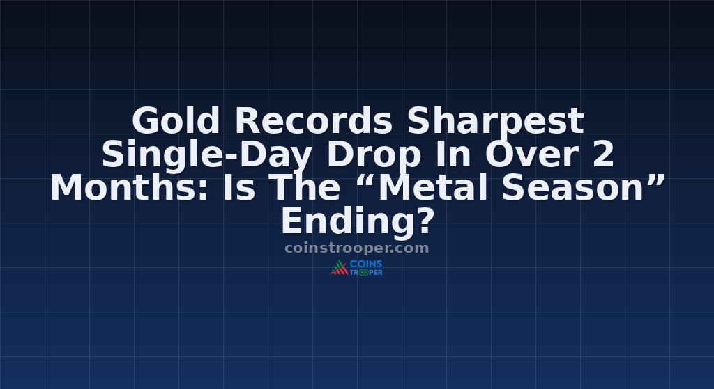 Gold Records Sharpest Single-Day Drop In Over 2 Months: Is The “Metal Season” Ending?