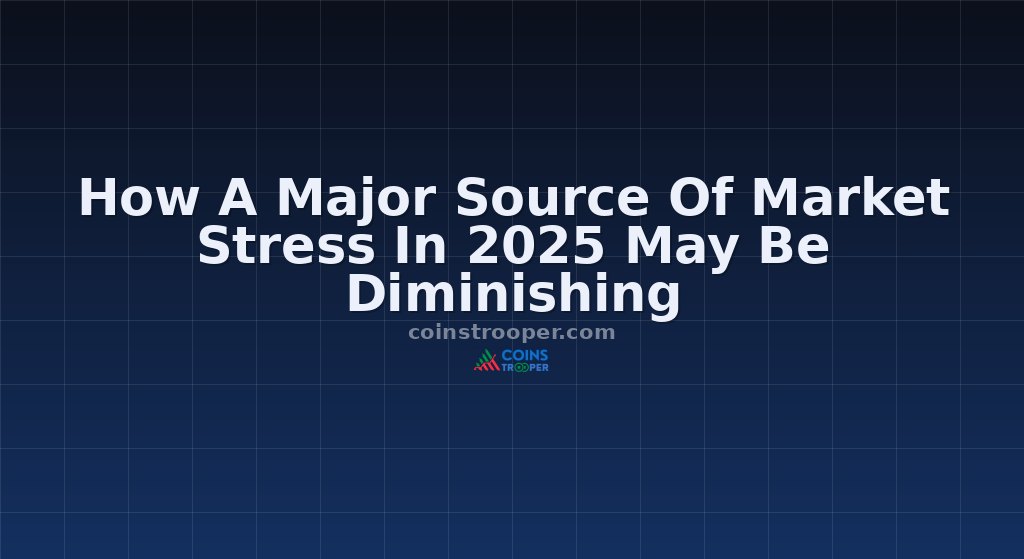 How A Major Source Of Market Stress In 2025 May Be Diminishing