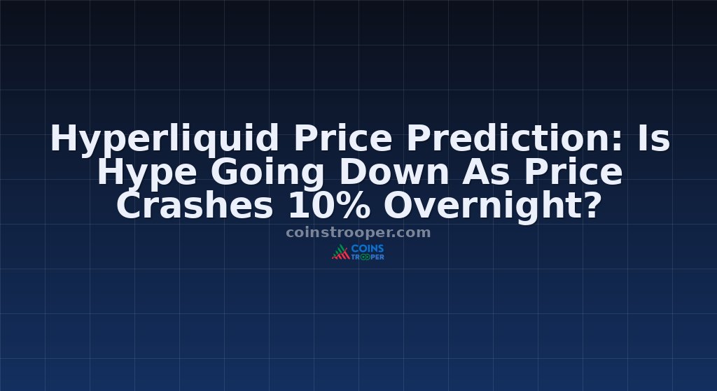 Hyperliquid Price Prediction: Is Hype Going Down As Price Crashes 10% Overnight? 