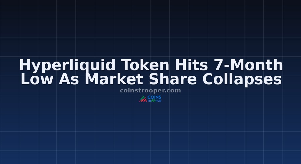 Hyperliquid Token Hits 7-Month Low As Market Share Collapses