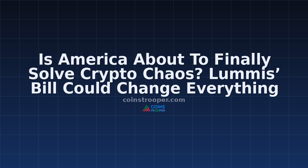 Is America About To Finally Solve Crypto Chaos? Lummis’ Bill Could Change Everything