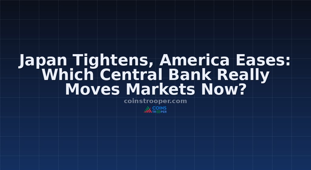 Japan Tightens, America Eases: Which Central Bank Really Moves Markets Now?