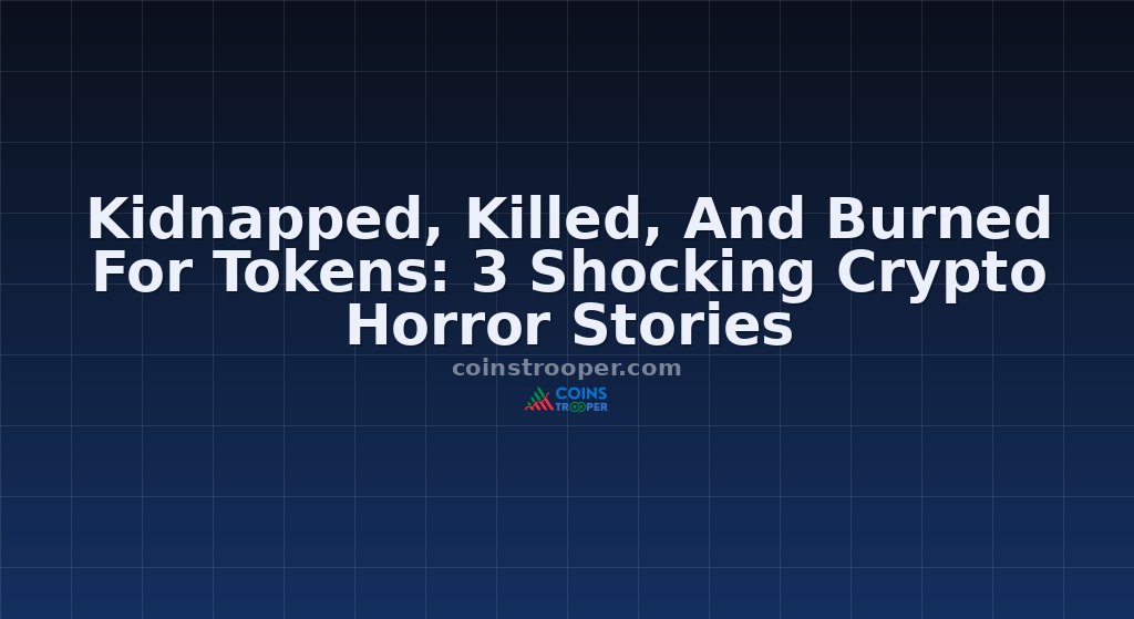 Kidnapped, Killed, And Burned For Tokens: 3 Shocking Crypto Horror Stories