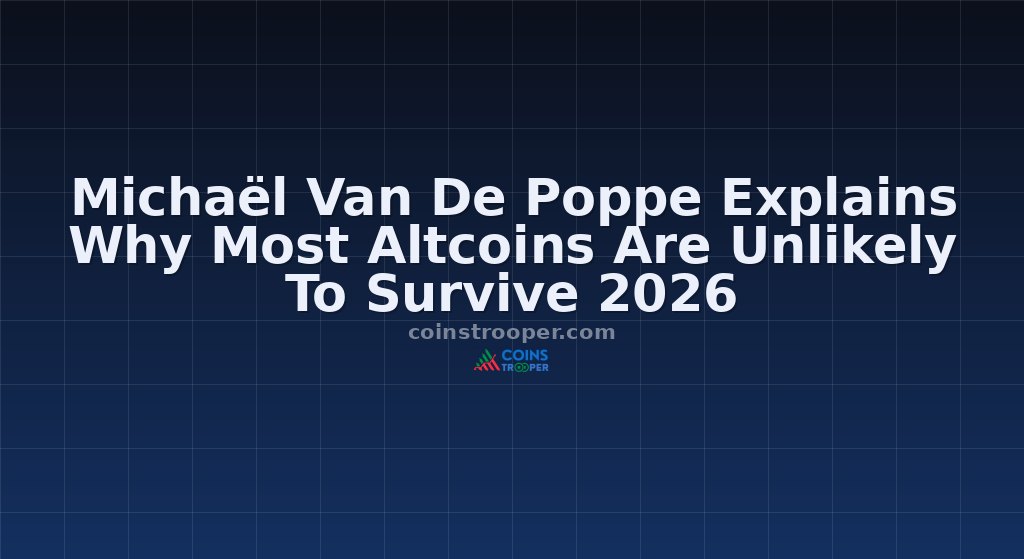 Michaël Van De Poppe Explains Why Most Altcoins Are Unlikely To Survive 2026