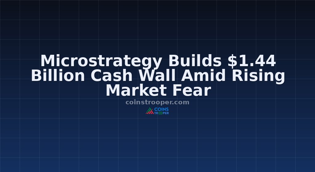 Microstrategy Builds $1.44 Billion Cash Wall Amid Rising Market Fear