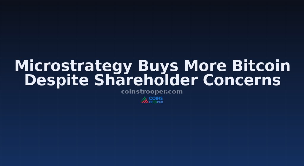 Microstrategy Buys More Bitcoin Despite Shareholder Concerns