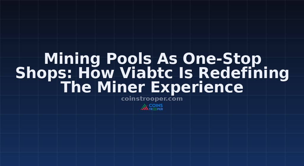 Mining Pools As One-Stop Shops: How Viabtc Is Redefining The Miner Experience