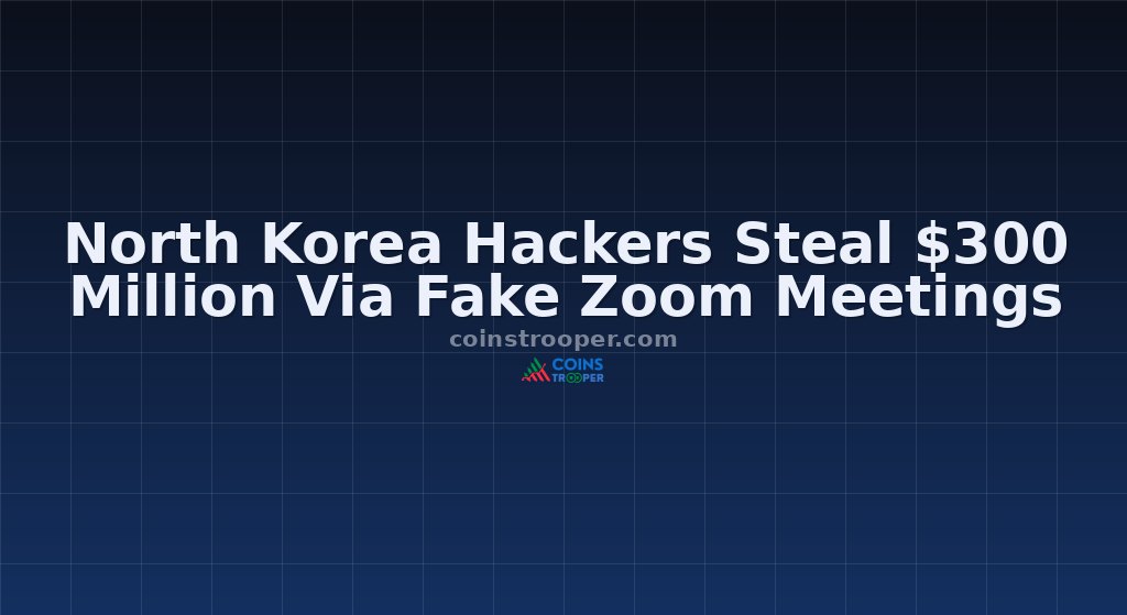 North Korea Hackers Steal $300 Million Via Fake Zoom Meetings