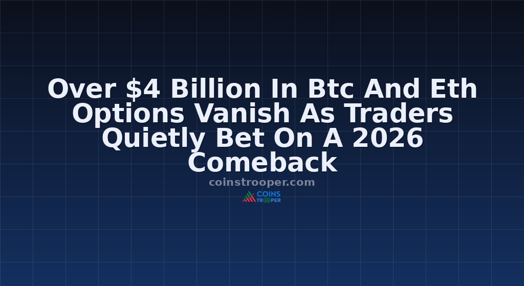 Over $4 Billion In Btc And Eth Options Vanish As Traders Quietly Bet On A 2026 Comeback