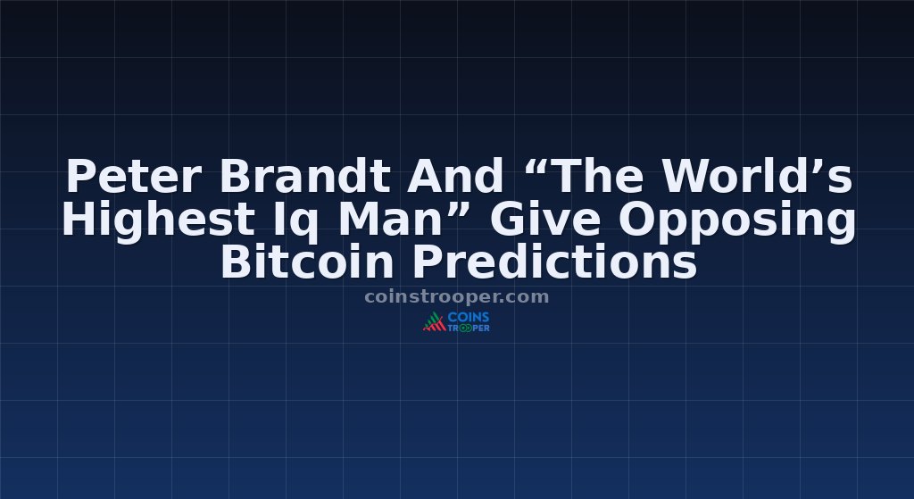 Peter Brandt And “The World’s Highest Iq Man” Give Opposing Bitcoin Predictions