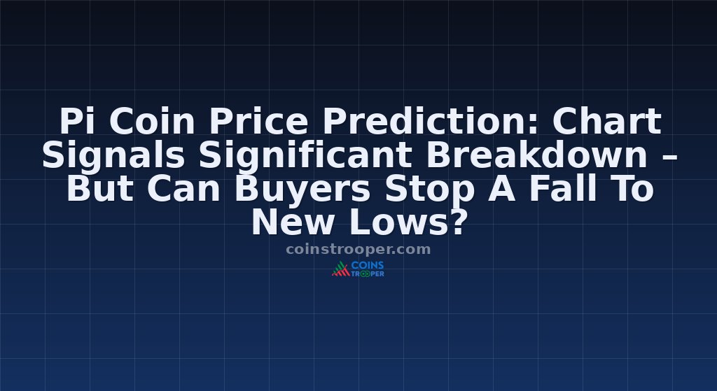 Pi Coin Price Prediction: Chart Signals Significant Breakdown – But Can Buyers Stop A Fall To New Lows?