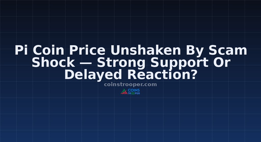 Pi Coin Price Unshaken By Scam Shock — Strong Support Or Delayed Reaction?