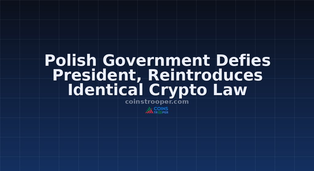 Polish Government Defies President, Reintroduces Identical Crypto Law