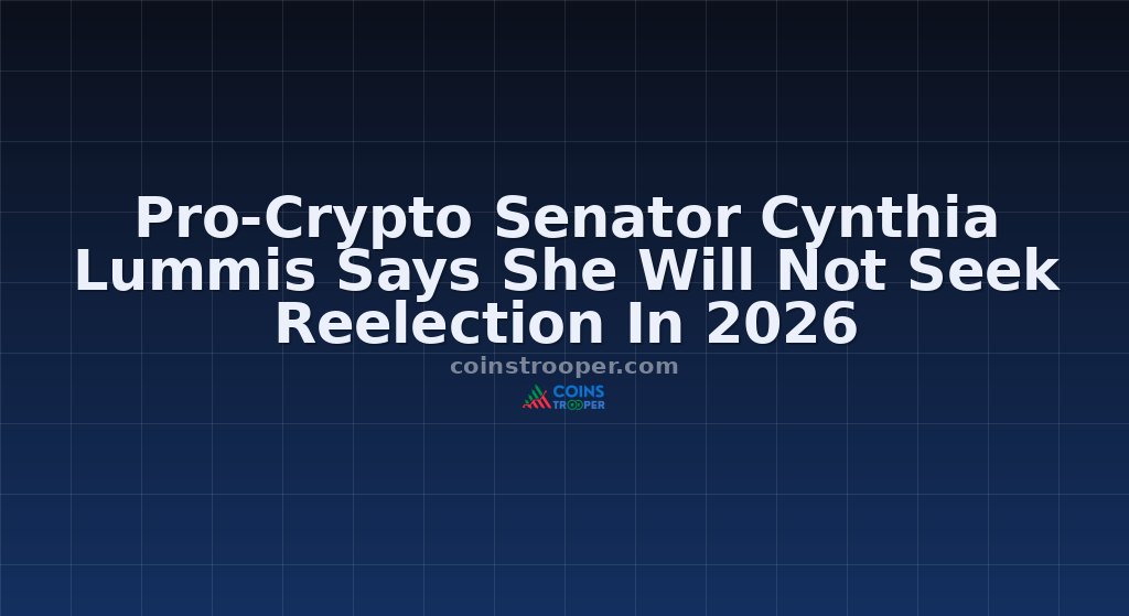 Pro-Crypto Senator Cynthia Lummis Says She Will Not Seek Reelection In 2026