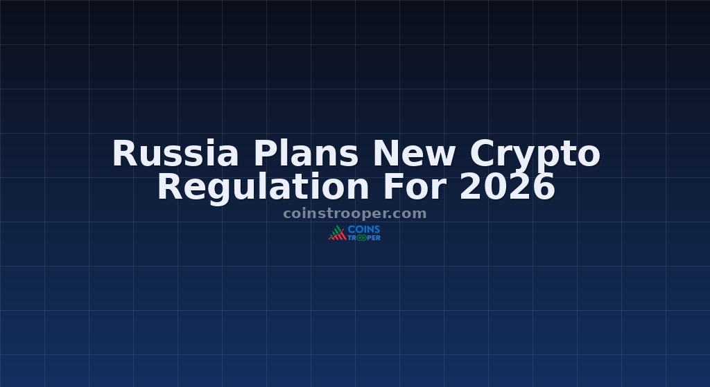 Russia Plans New Crypto Regulation For 2026