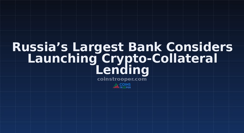 Russia’s Largest Bank Considers Launching Crypto-Collateral Lending