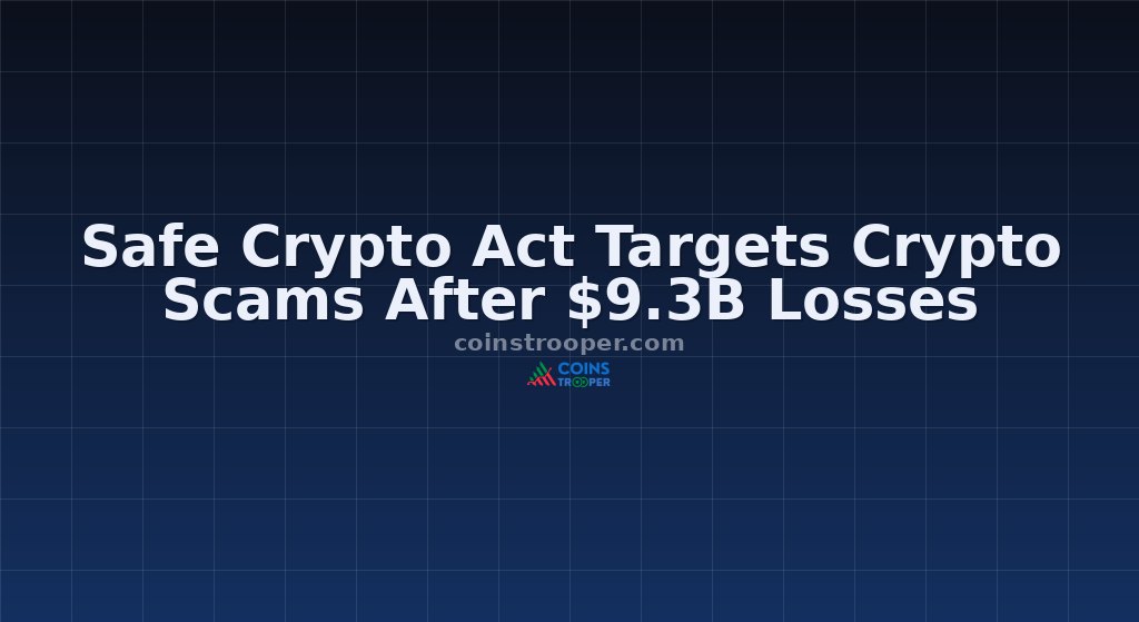 Safe Crypto Act Targets Crypto Scams After $9.3B Losses