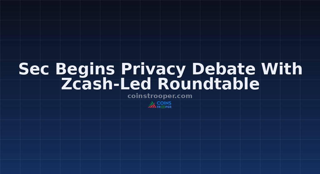 Sec Begins Privacy Debate With Zcash-Led Roundtable