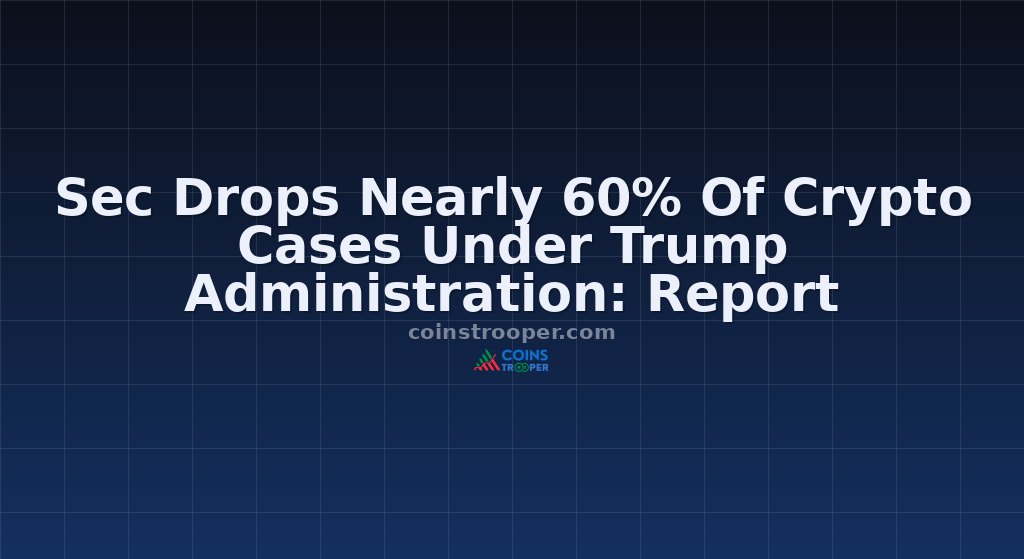 Sec Drops Nearly 60% Of Crypto Cases Under Trump Administration: Report