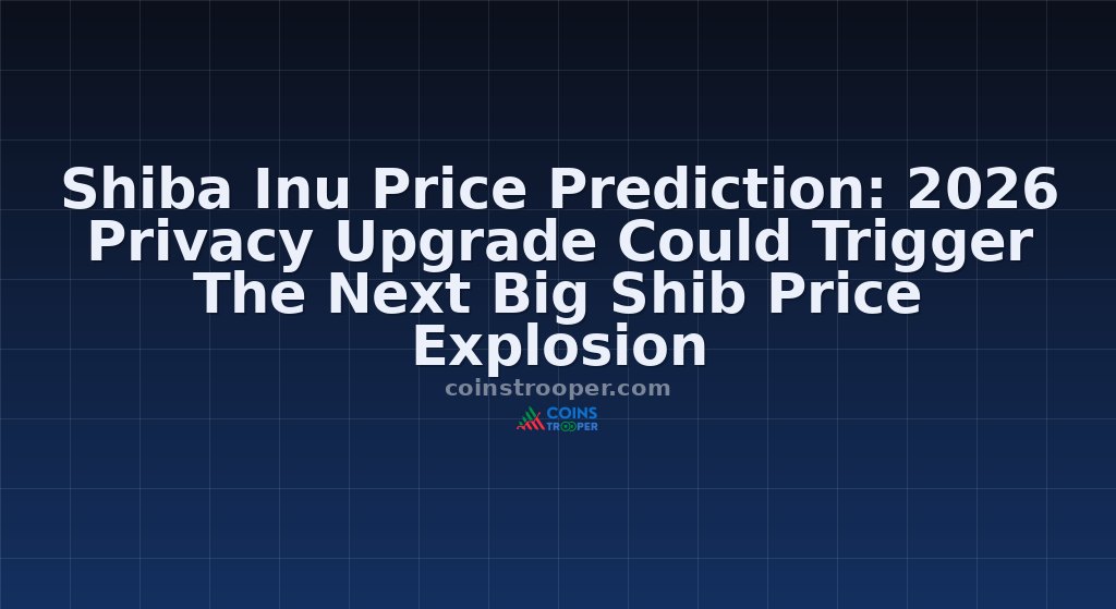 Shiba Inu Price Prediction: 2026 Privacy Upgrade Could Trigger The Next Big Shib Price Explosion
