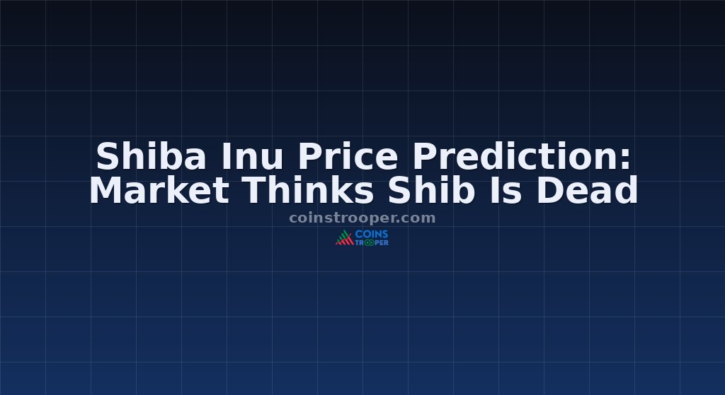 Shiba Inu Price Prediction: Market Thinks Shib Is Dead