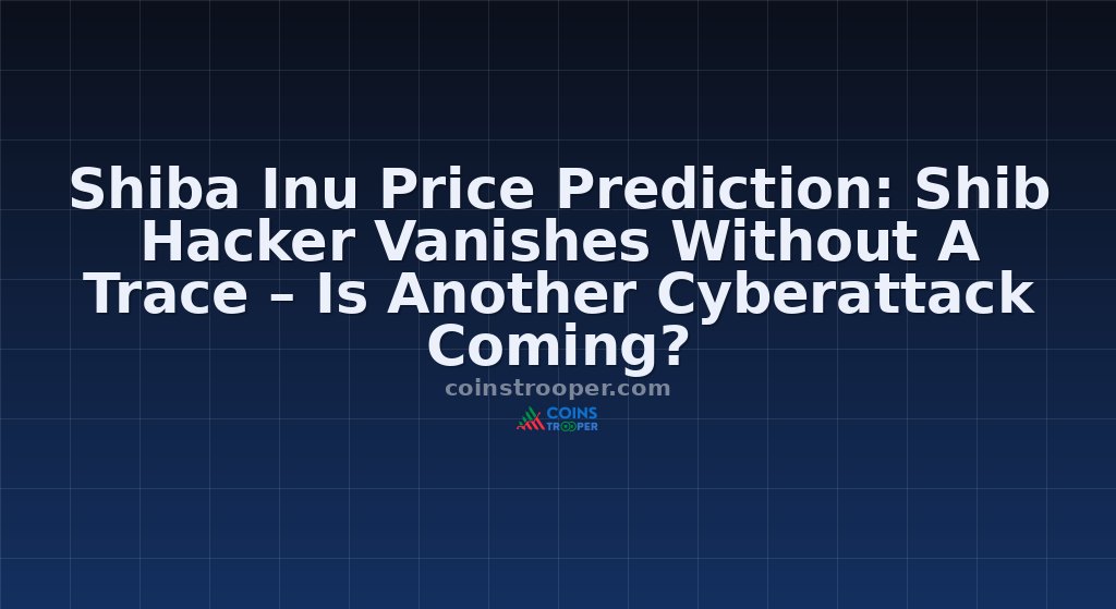 Shiba Inu Price Prediction: Shib Hacker Vanishes Without A Trace – Is Another Cyberattack Coming?