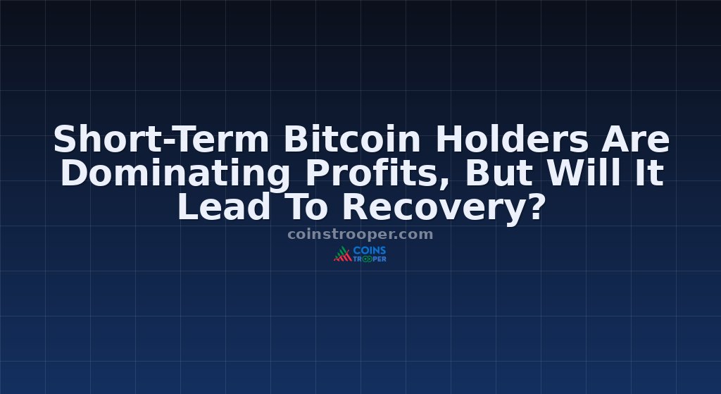 Short-Term Bitcoin Holders Are Dominating Profits, But Will It Lead To Recovery?