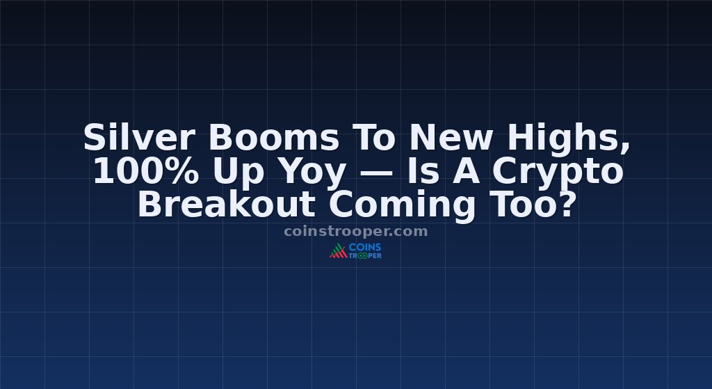 Silver Booms To New Highs, 100% Up Yoy — Is A Crypto Breakout Coming Too?