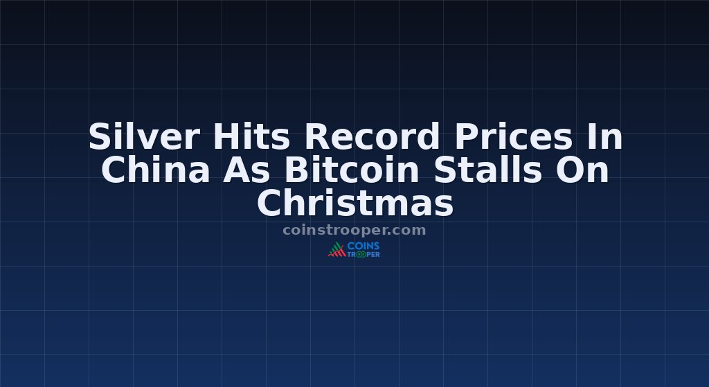 Silver Hits Record Prices In China As Bitcoin Stalls On Christmas