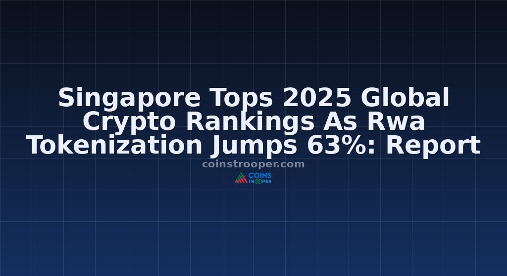 Singapore Tops 2025 Global Crypto Rankings As Rwa Tokenization Jumps 63%: Report