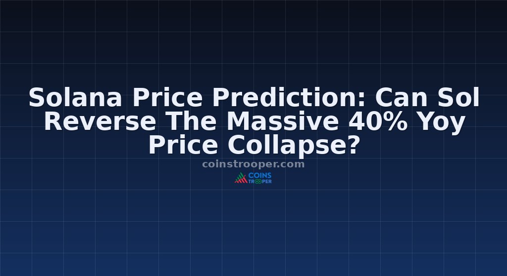 Solana Price Prediction: Can Sol Reverse The Massive 40% Yoy Price Collapse?