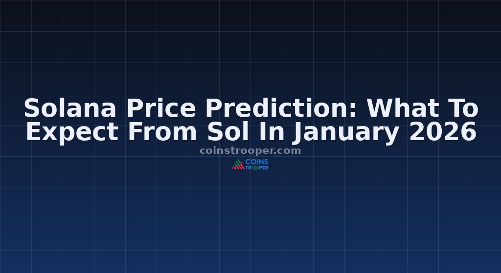 Solana Price Prediction: What To Expect From Sol In January 2026