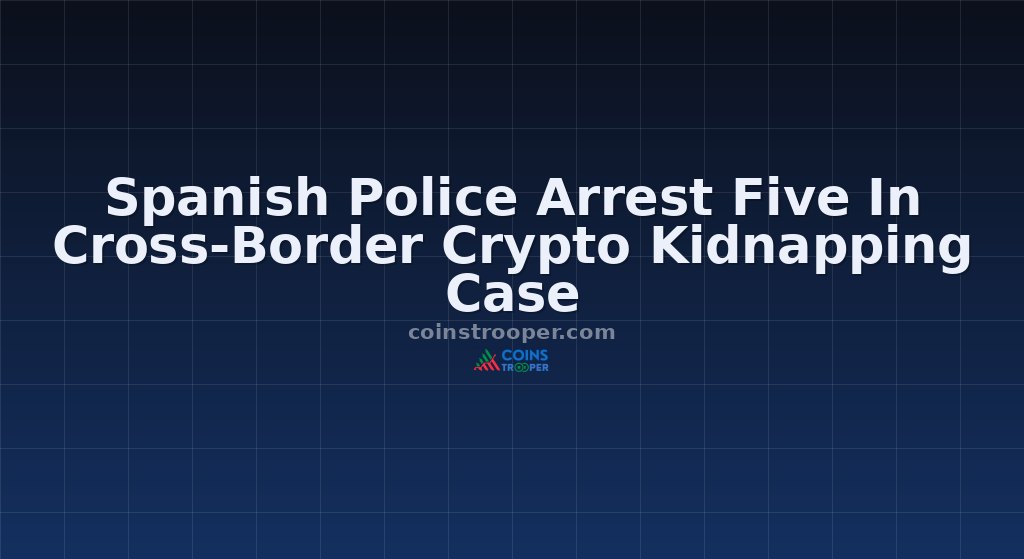 Spanish Police Arrest Five In Cross-Border Crypto Kidnapping Case