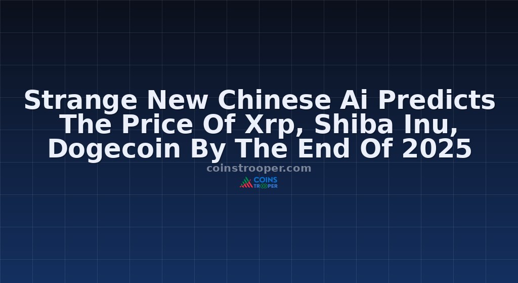Strange New Chinese Ai Predicts The Price Of Xrp, Shiba Inu, Dogecoin By The End Of 2025