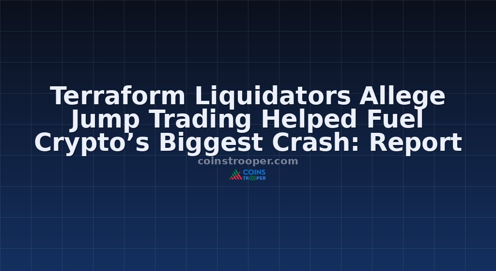 Terraform Liquidators Allege Jump Trading Helped Fuel Crypto’s Biggest Crash: Report