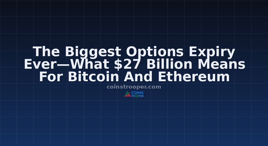 The Biggest Options Expiry Ever—What $27 Billion Means For Bitcoin And Ethereum